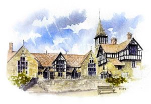 The Bell Tower, Brackley - Watercolour